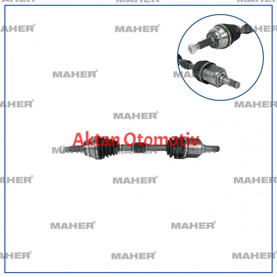 AKS KOMPLE ÖN VERSO 04-09 / SOL 1.6 ABSLİ 48 DİŞ A-T / M-T 650mm