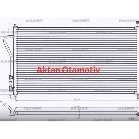 RADYATÖR KLİMA FOCUS I  98-04 1.4 16V-1.6 16V BRAZING