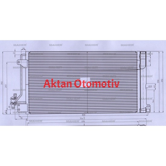 RADYATÖR KLİMA TRANSPORTER T5 03-11 1.9TDI A-T / M-T BRAZING