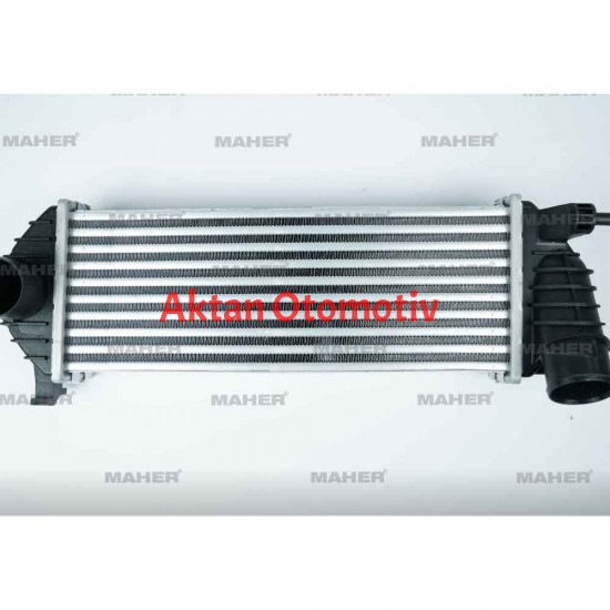 TURBO RADYATÖRÜ (INTERCOOLER) KANGOO 08= 1.5 DCI KELEPÇELİ TİP BRAZING