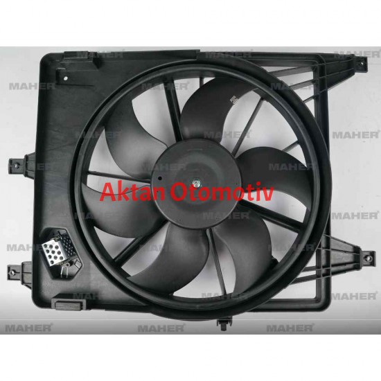 FAN RADYATÖR LOGAN 04-12 / SANDERO 08-13 / 1.4-1.6 16V DAVLUMBAZLI REZİSTANSLI