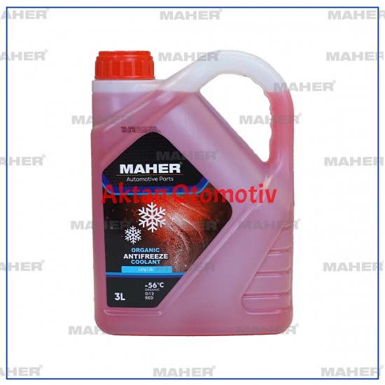 ANTIFRIZ KIRMIZI SERI ORGANIK -56 C 3 LITRE