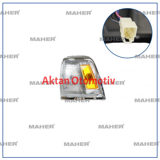 SİNYAL LAMBASI HILUX 88-97 KROM SOL SİNYAL LAMBASI HILUX 88-97 KROM SOL
