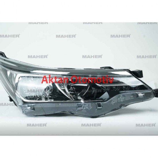 FAR COROLLA 17= LEDLİ KROM KAŞLA BERABER SAĞ