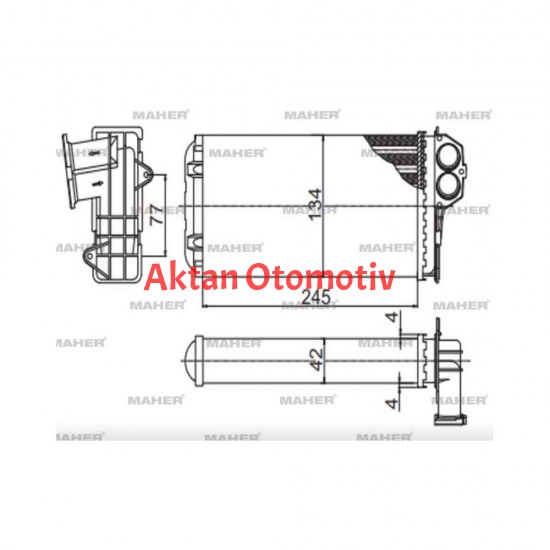 RADYATÖR KALORİFER 206  98-06 MEKANİK