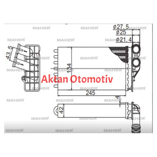 RADYATÖR KALORİFER C4 04-09 / 307 00-07 MEKANİK