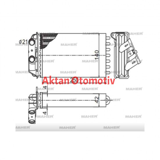 RADYATÖR KALORİFER ALBEA 03-07 / PALIO 03= MEKANİK