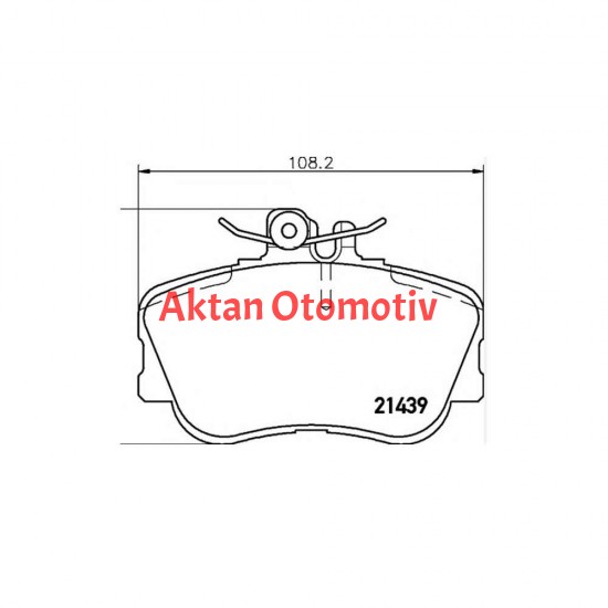 FREN BALATA MERCEDES 00-06 W203 C SERİ 20.00mm ÖN
