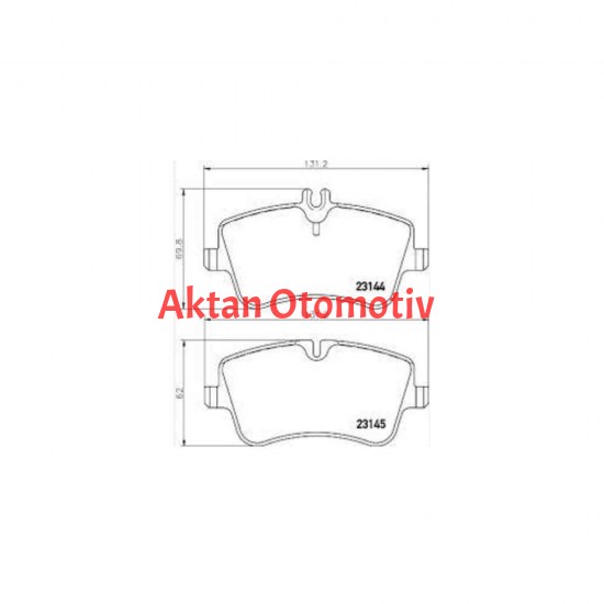FREN BALATA MERCEDES 00-06 W203 C SERİ / MERCEDES 04-11 R171 SLK SERİ ÖN