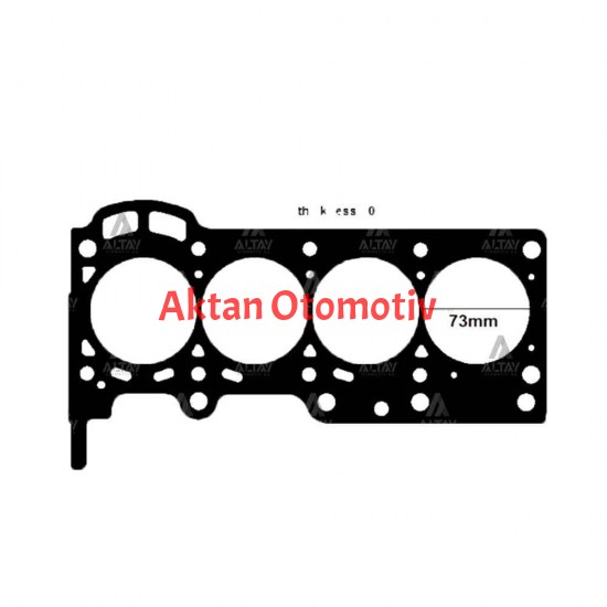 SİLİNDİR KAPAK CONTASI YARIS 06-11 1.3 2SZ-FE / SIRION / YRV / TERIOS 1.3 ÇELİK K3-VE
