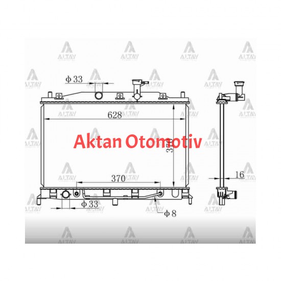 RADYATÖR SU ACCENT 06-11 ERA BENZİNLİ A-T BRAZING