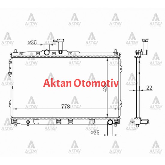 RADYATÖR SU H-1 08-11 M-T BRAZING