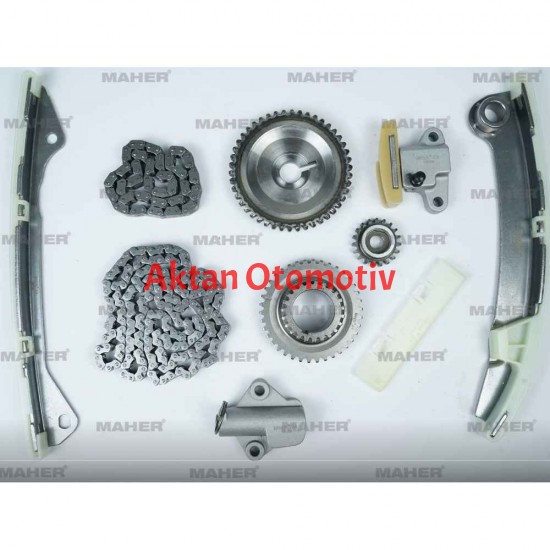 EKSANTRİK ZİNCİR SETİ QASHQAI J11 07-14 / XTRAIL MR20DE 2.0 (10 PARÇA)