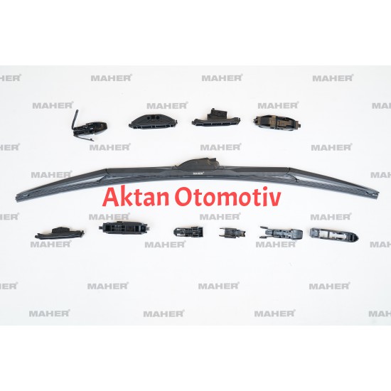 SİLECEK SÜPÜRGESİ TEK TİP ÜNİVERSAL 11 APARATLI 26 HYBRID (650mm)