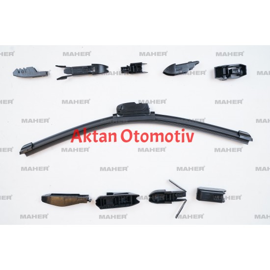 SİLECEK SÜPÜRGESİ TEK TİP ÜNİVERSAL 10 APARATLI 16 MUZ (400mm)