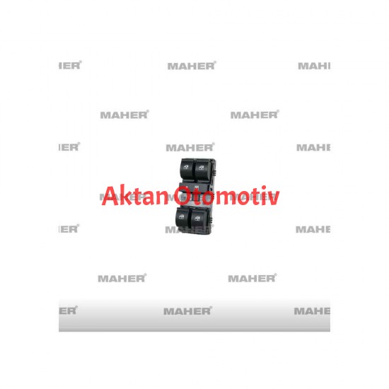 DÜĞME CAM AÇMA LİNEA (DÖRTLÜ) ÇERÇEVESİZ SOL
