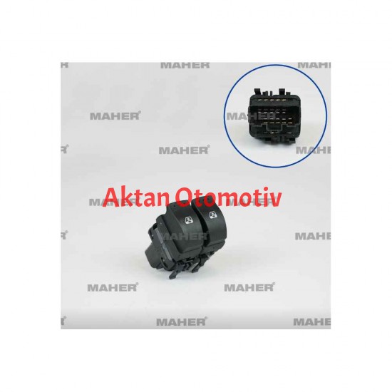 DÜĞME CAM AÇMA KANGOO III / MASTER III (ÇİFTLİ) SOL