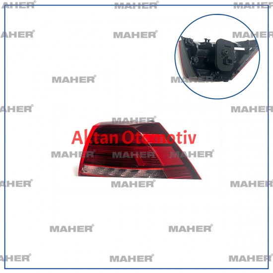 STOP LAMBASI GOLF7 17-20 LED TREND-COMF. DIŞ SAĞ