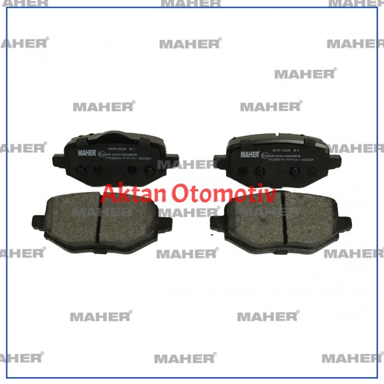 FREN BALATA C4 / DC3 / CORSA F / MOKKA / 2008 / 208 19 = ARKA