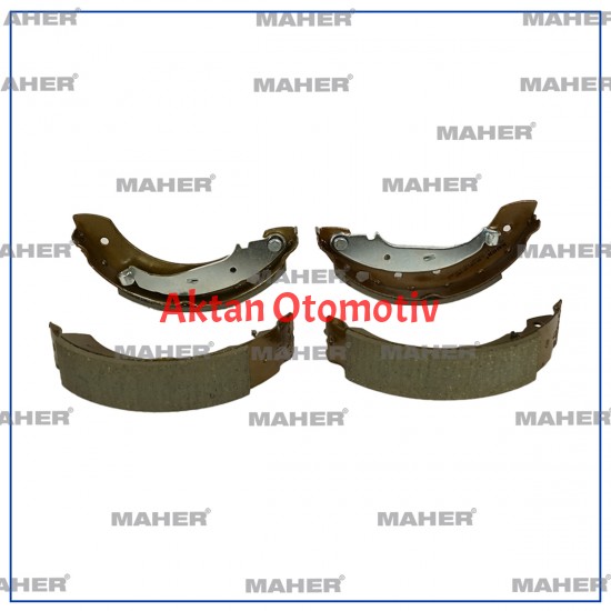 FREN BALATA LOGAN I 04-10 / SAXO  96-04 / XSARA 97-05 LEVYELİ ABSLİ PABUÇ ARKA +1mm