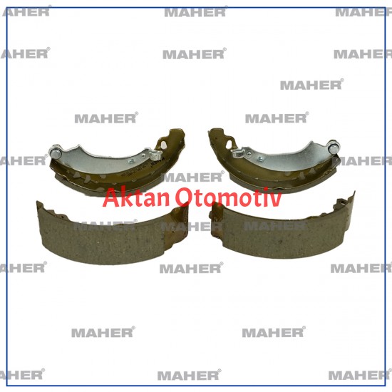 FREN BALATA LOGAN 04= / SANDERO 08= / CLIO II 98-09 ABSSİZ LEVYELİ PABUÇ ARKA +1mm