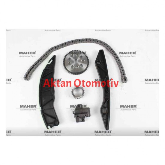 EKSANTRİK ZİNCİR SETİ ACCENT 11-14 BLUE / I-20 12-14 / I-30 07-11 / ELANTRA 11-16 BENZİNLİ G4FA - G4FC - G4FG (6 PARÇA)