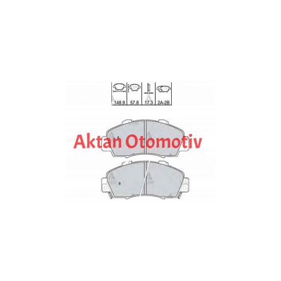 FREN BALATA ACCORD  97-02 / CRV 97-01 MT / HRV / PRELUDE ÖN