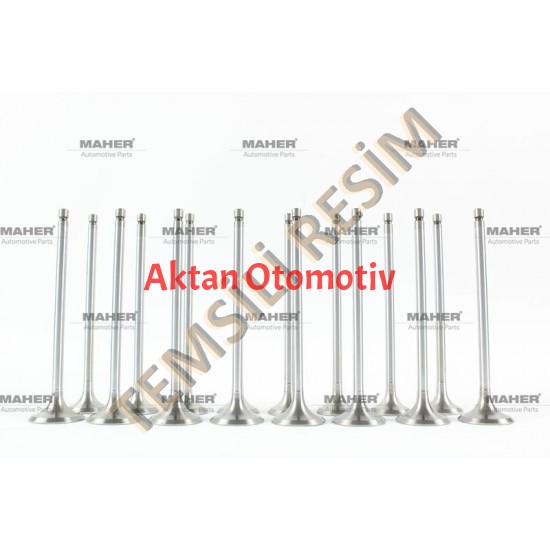 SUPAP TAKIM AVENSIS 03= 2.0 16V 1CDFTV DİZEL (IN-8 ÖLÇÜ:28X5.98X102.6 / EX-8 ÖLÇÜ:23.9X5.975X102)