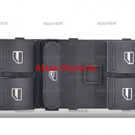 DÜĞME CAM AÇMA GOLF5 / GOLF6 / GOLF7 / JETTA / PASSAT / POLO 04= (DÖRTLU)