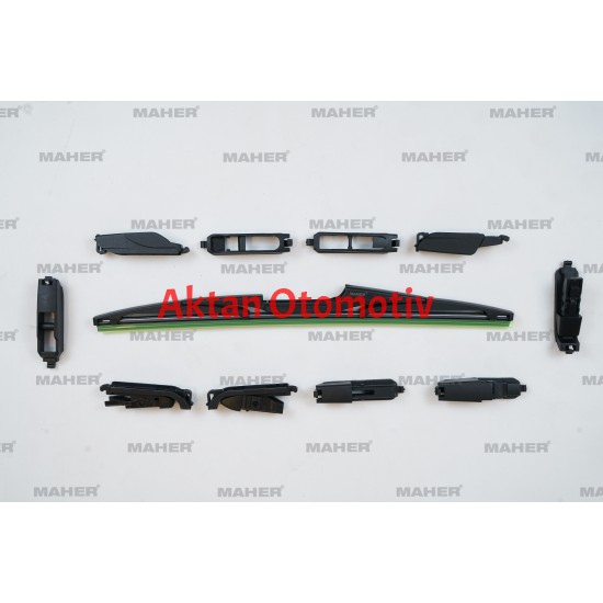 SİLECEK SÜPÜRGESİ PLASTİK TİP 10 APARATLI 14 ARKA (350mm)