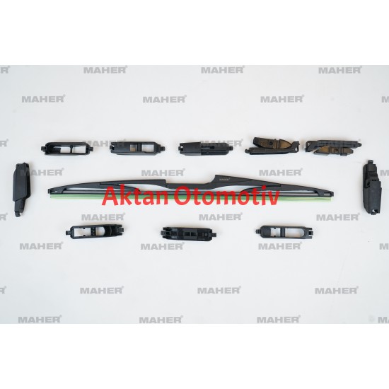 SİLECEK SÜPÜRGESİ PLASTİK TİP 10 APARATLI 16 ARKA (400mm)