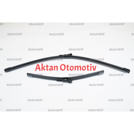 SİLECEK SÜPÜRGESİ TAKIM LINEA 07= / PUNTO 05= / 500L 12= / CORSA (D/E) 06= / FIESTA 09= / AVEO 11-15 AEROTWIN (650+380mm) 26+15