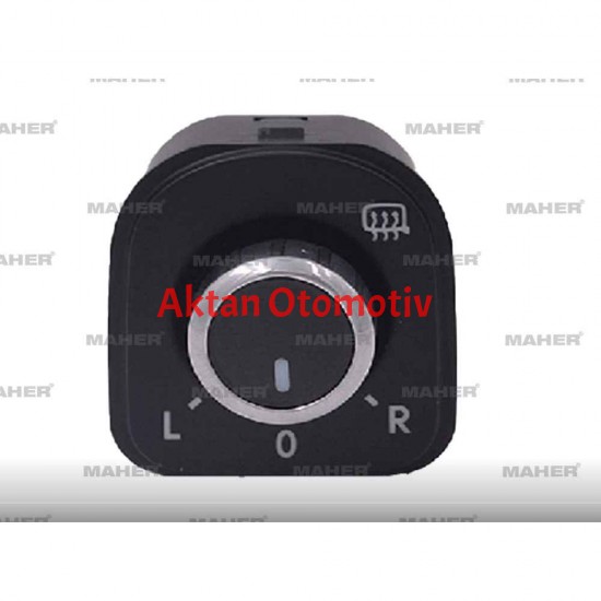 DÜĞME AYNA AYAR GOLF6 / PASSAT / CC / TIGUAN 10-13 KROMLU