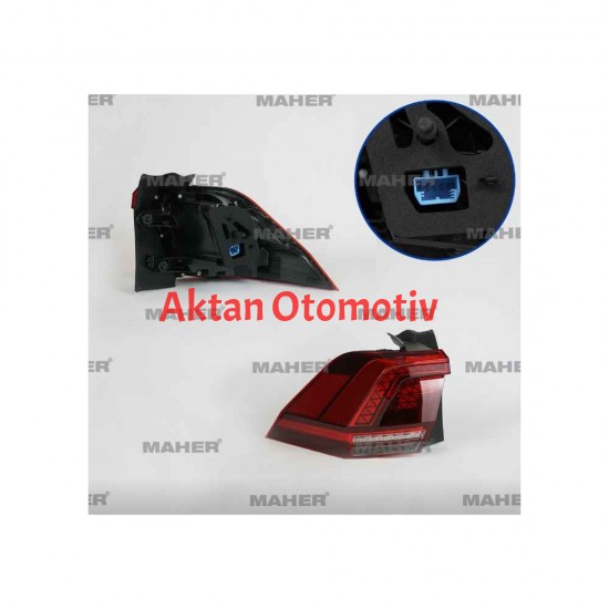 STOP LAMBASI TIGUAN 16-20 DIŞ SOL LED HIGHLINE