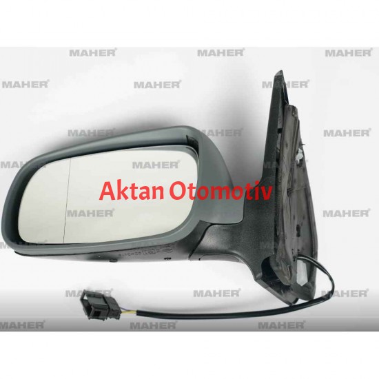 AYNA DIŞ DİKİZ GOLF4 / BORA 98-03 ELEKTRİKLİ, BEYAZ CAM SOL