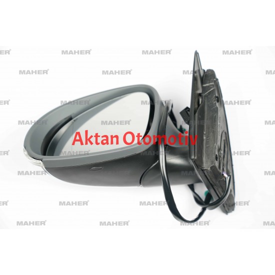 AYNA DIŞ DİKİZ PASSAT 05-10 ELEKTRİKLİ, ISITMALI, SİNYALLİ, ASTARLI SOL