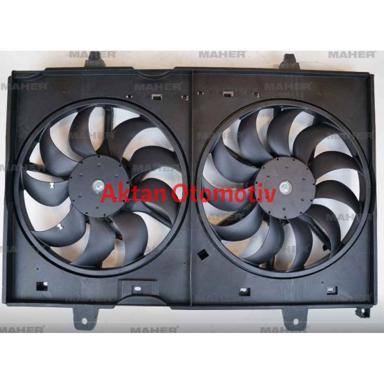 FAN SU RADYATÖR XTRAIL 08-13 2.0 DCI KOMPLE ÇİFTLİ