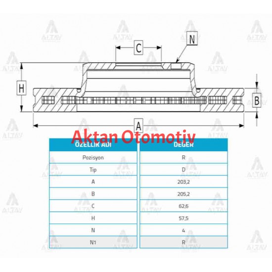 FREN KAMPANASI ACCENT 06-11 ERA / I-20 09-14 / ARKA 203mm