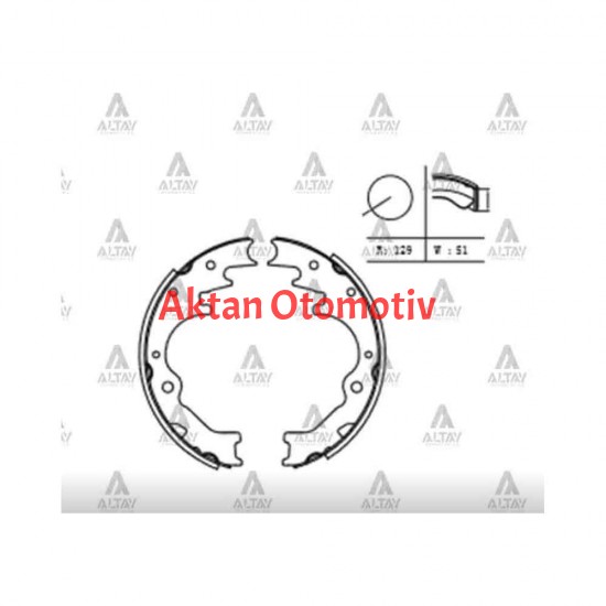 FREN BALATA B-2500  96-00 / B-2200 88-95 4x2 - 4x4 PABUÇ ARKA