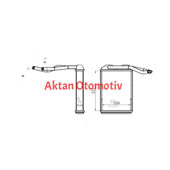 RADYATÖR KALORİFER COROLLA 93-98 AE101 BRAZING