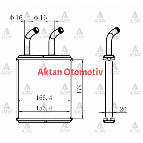 RADYATÖR KALORİFER PREGIO 97-05 BRAZING