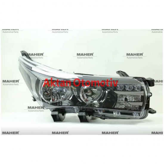FAR COROLLA 13-15 MOTORLU LEDLİ SİYAH SAĞ