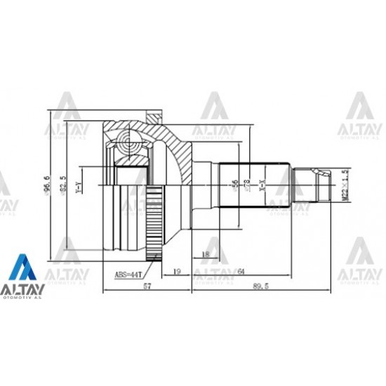 AKS KAFASI DIŞ 626 98-01 / ABSLİ 28X30X56 AKS KAFASI DIŞ 626 98-01 / ABSLİ 28X30X56