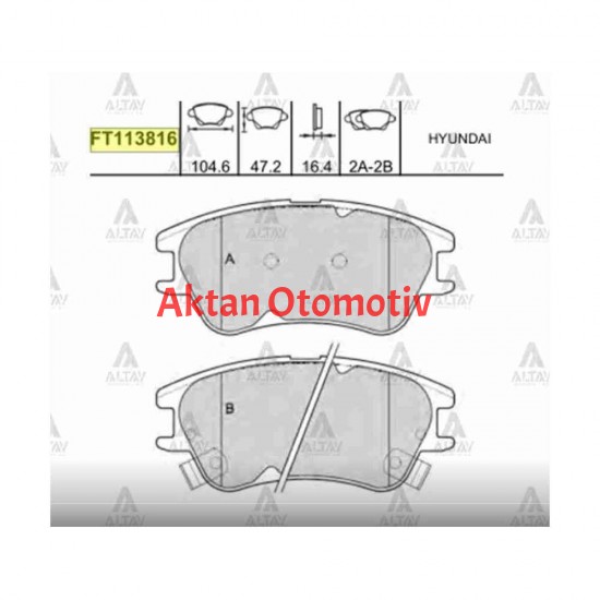 FREN BALATA ATOS 06-09 ÖN FREN BALATA ATOS 06-09 ÖN