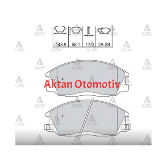 FREN BALATA STAREX 02-08 / SANTAFE 00-06 / ACTYON / KYRON / REXTON ÖN FREN BALATA STAREX 02-08 / SANTAFE 00-06 / ACTYON / KYRON / REXTON ÖN