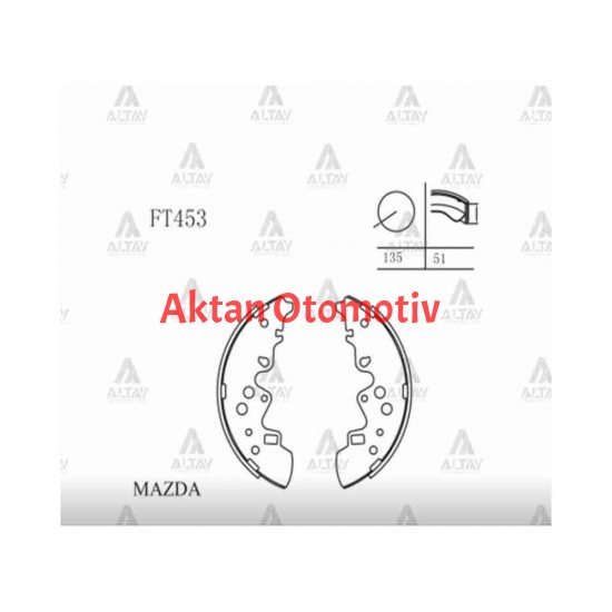 FREN BALATA E-2200  98= PABUÇ ARKA