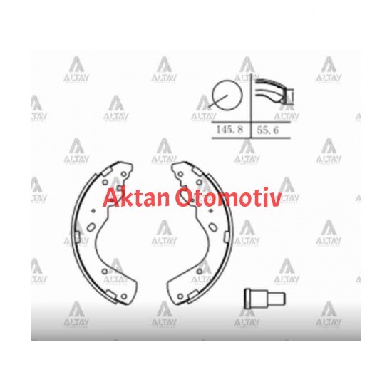 FREN BALATA B-2500 01-06 4X4 / BT-50 4X4 / RANGER PABUÇ ARKA FREN BALATA B-2500 01-06 4X4 / BT-50 4X4 / RANGER PABUÇ ARKA