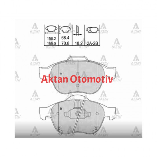 FREN BALATA FOCUS 03-12 / FOCUS III 12= / C-MAX 07-10 / C-MAX 15= / KUGA 08-12 / MAZDA 6 03-08 ÖN FREN BALATA FOCUS 03-12 / FOCUS III 12= / C-MAX 07-10 / C-MAX 15= / KUGA 08-12 / MAZDA 6 03-08 ÖN