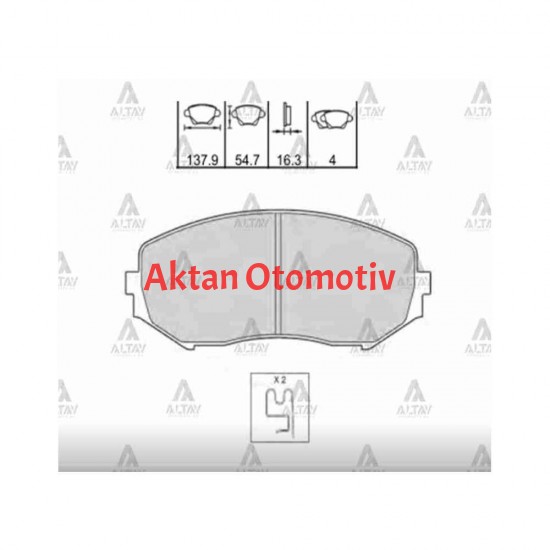 FREN BALATA GRAND VITARA 05-13 ÖN FREN BALATA GRAND VITARA 05-13 ÖN