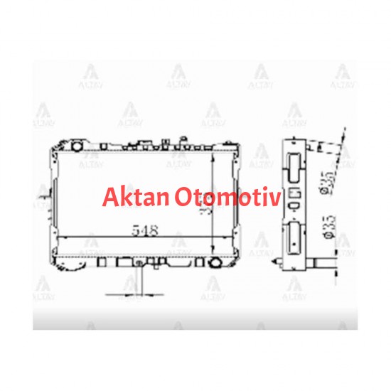 RADYATÖR SU BESTA 92-00 / HI-BESTA 36mm M-T BRAZING RADYATÖR SU BESTA 92-00 / HI-BESTA 36mm M-T BRAZING